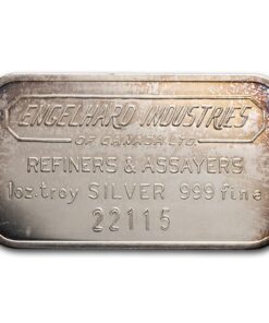 1 oz Engelhard Industries Silver Bar (Wide, Canada, Smooth)
