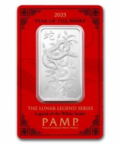 1 oz Silver Bar - PAMP Legend of the White Snake (In Assay)