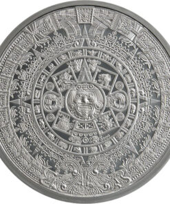 2 oz Aztec Calendar Silver Round (New)