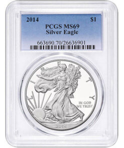 2014 1 oz American Silver Eagle Coin PCGS MS69