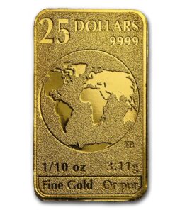 2016 Canada 1/10 oz Gold $25 Bar BU