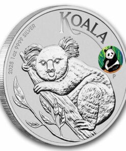 2025 AUS 1 oz Silver Koala Beijing Expo Colorized Panda Privy