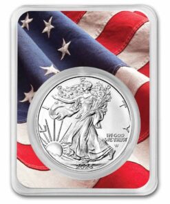 2026 1 oz American Silver Eagle - w/Betsy Ross Flag Card