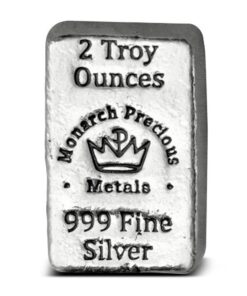 2 oz Monarch Hand Poured Silver Bar (New)
