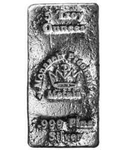 5 oz Monarch Hand Poured Silver Bar (New)