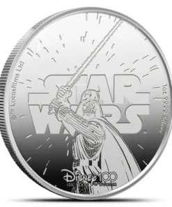 2023 1 oz Samoa Silver Disney 100 Years of Wonder Darth Vader Coin (In Card)
