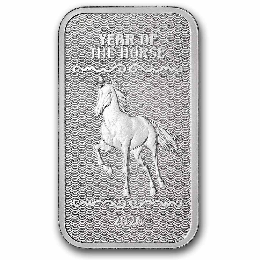 1 oz Silver Bar - 2026 APMEX Year of the Horse (Series 2)