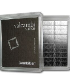 100x 1 gram Silver Bar - Valcambi Silver CombiBar™ (w/Assay)